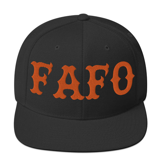 FAFO Snapback Hat (Orange)