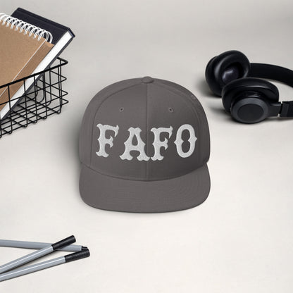 FAFO Snapback (White)