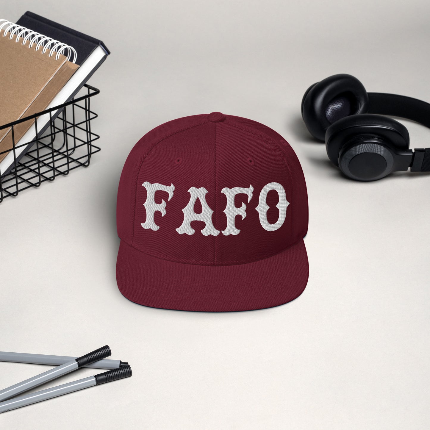 FAFO Snapback (White)