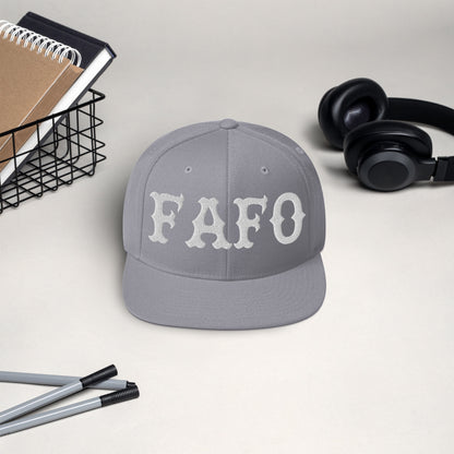 FAFO Snapback (White)